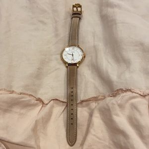 Rose gold Fossil watch